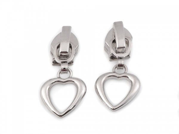 1 Reißverschluss Zipper Herz